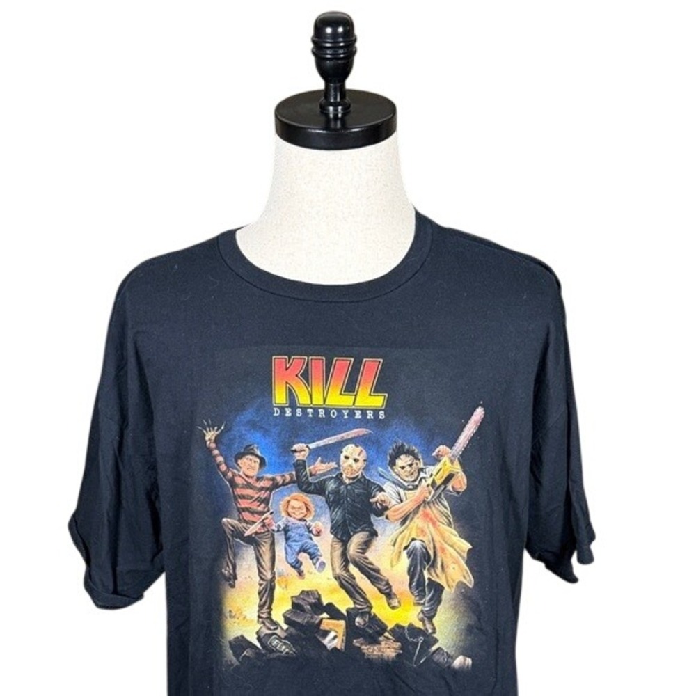 Fright Rags T-Shirt Mens 3XL Kill Destroyers‎ Black Horror Graphic Tee